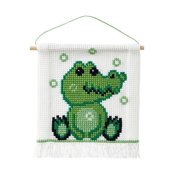 Krokodille begynderbroderi