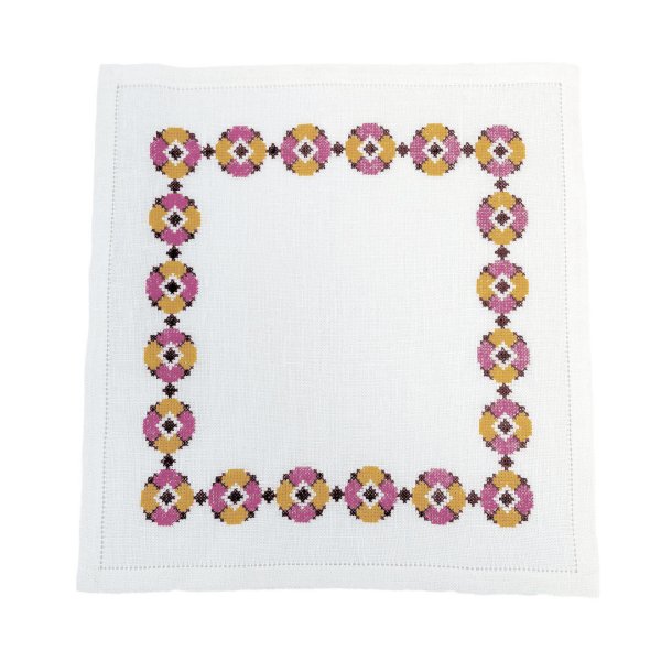 Blomsterserviet - r�d/orange