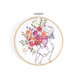 DMC Pige med blomster