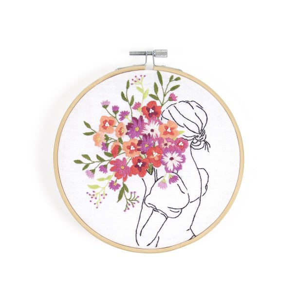 DMC Pige med blomster