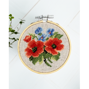 Poppy and forget-me-not