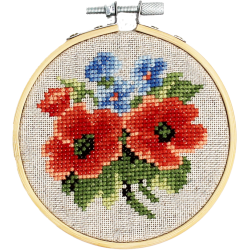 Poppy and forget-me-not