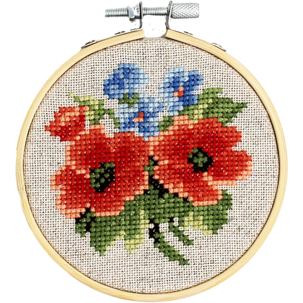 Poppy and forget-me-not