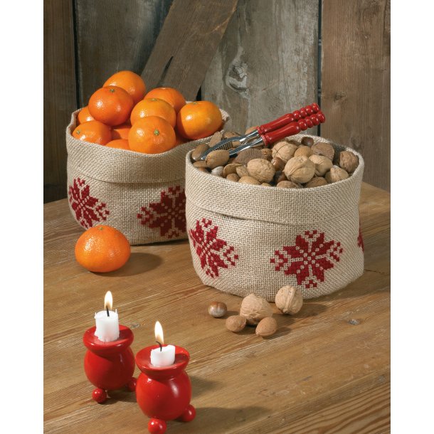 Julekurv med stjerner