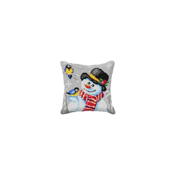 Snemand p�tegnet pude