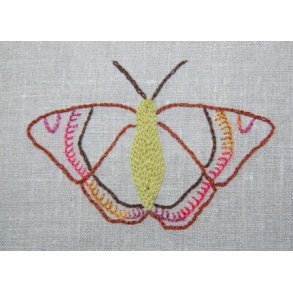 Admiral sommerfugl - frit broderi