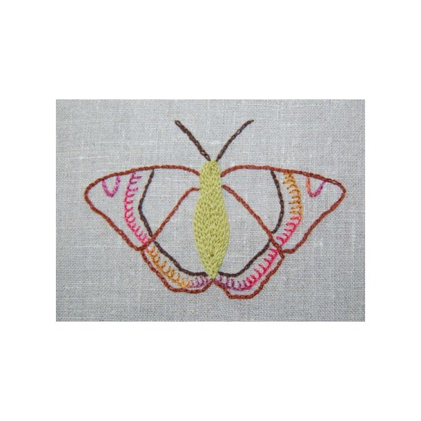 Admiral sommerfugl - frit broderi