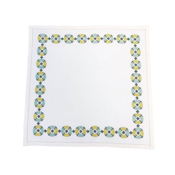 Blomsterserviet - bl�/gr�n