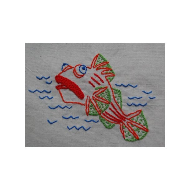 Ulk fisk - frit broderi