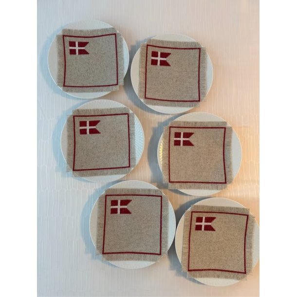 Kun flag melleml�gsservietter