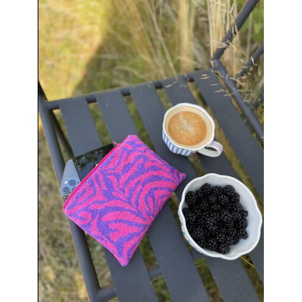 Zebra clutch lilla/pink