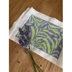 Zebra clutch lime/lilla