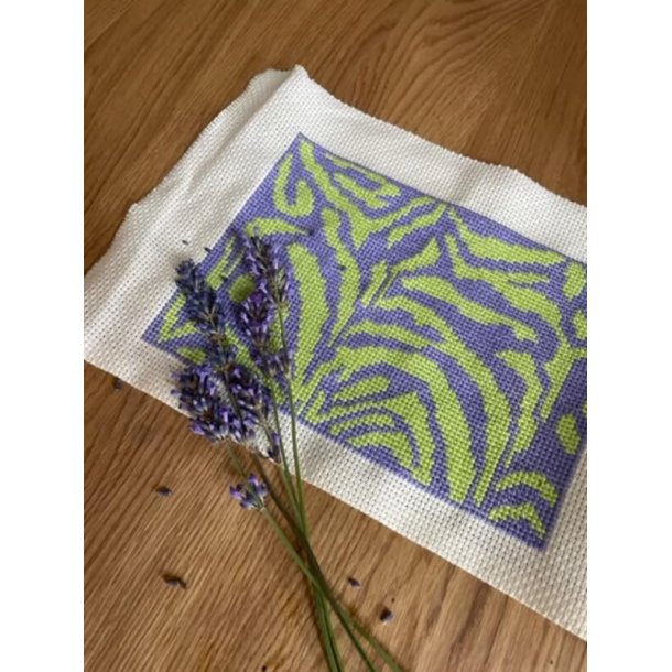 Zebra clutch lime/lilla